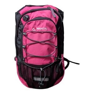 Miracol Pink Hydration Backpack with Storage Pockets Reflective Trim No Bladder